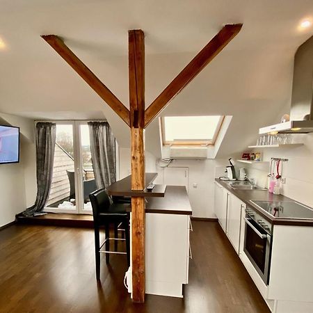 Wohnen Ueber Den Daechern Von Ravensburg, Stadtnah, Kamin, Klima Apartment Bagian luar foto